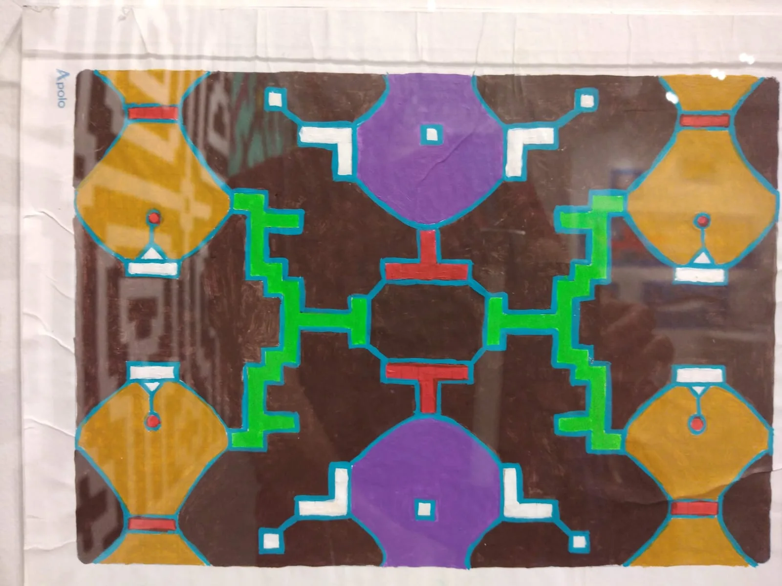 Shipibo geometric design