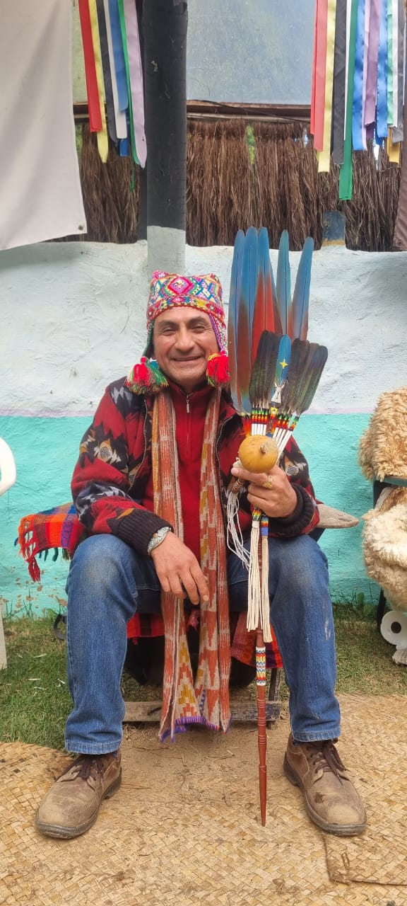 Fred Ulfe Huaynapicchu con bastón ceremonial